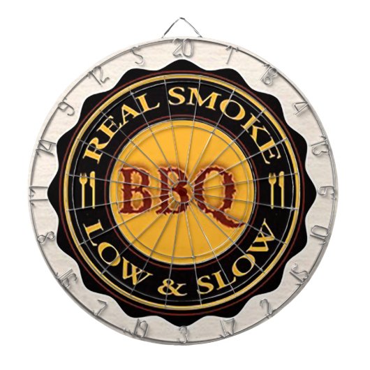 Dart Board "Real Smoke BBQ" Dartbord (Voorkant)
