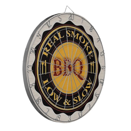 Dart Board "Real Smoke BBQ" Dartbord (Voorkant Links)