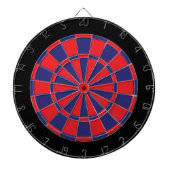 Dart Board: rood, zeemacht en zwart Dartbord (Voorkant)
