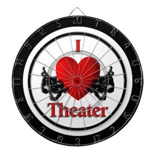 Dart Board voor comedy- en tragische regelgeving Dartbord
