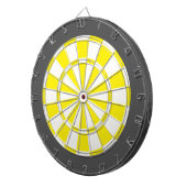 Dart Board: Wit, geel en steenkoolgrijs Dartbord (Voorkant Rechts)