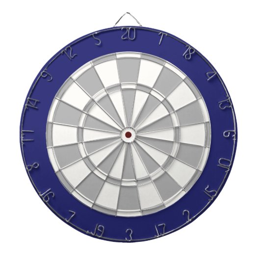 Dart Board: Wit, grijs en zeemacht Dartbord (Voorkant)