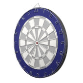 Dart Board: Wit, grijs en zeemacht Dartbord (Voorkant Rechts)