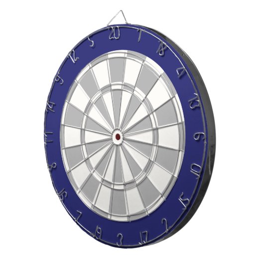 Dart Board: Wit, grijs en zeemacht Dartbord (Voorkant Rechts)