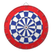 Dart Board: wit, koninklijk blauw en rood Dartbord (Voorkant)