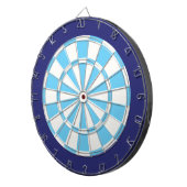 Dart Board: wit, lichtblauw en zeemacht Dartbord (Voorkant Rechts)
