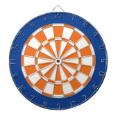 Dart Board: Wit, Oranje, en blauw Dartbord (Voorkant)