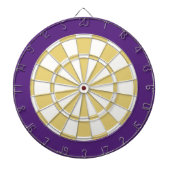Dart Board: wit, oud goud en Paars Dartbord (Voorkant)