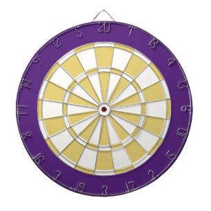 Dart Board: wit, oud goud en Paars Dartbord