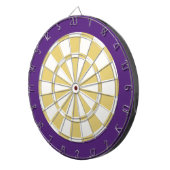 Dart Board: wit, oud goud en Paars Dartbord (Voorkant Rechts)