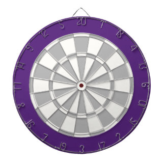 Dart Board: Wit, zilver grijs en Paars Dartbord