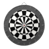 Dart Board: Wit, zwart, en steenkoolgrijs Dartbord (Voorkant)
