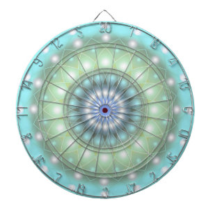 Dart Board Zacht Turquoise Mandala Dartbord