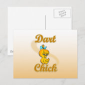 Dart Chick Briefkaart (Voorkant / Achterkant)