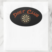 Dart Club Logo Oval Sticker (Tas)
