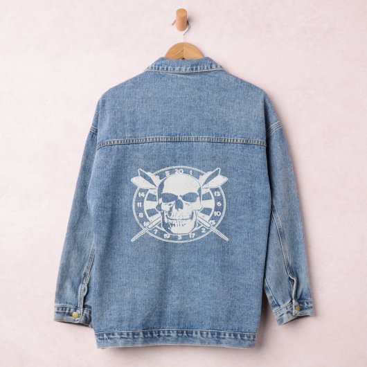 Dart - Darts schedel Dartboard Denim Jacket (Hangar)