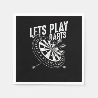 Dart-droogtrommels die het Pub-spel met voeten tre Servet