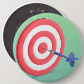 Dart en dartboard ronde button 6,0 cm (Voorkant /achterkant)