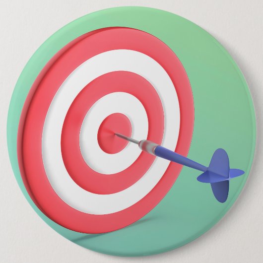Dart en dartboard ronde button 6,0 cm (Voorkant)