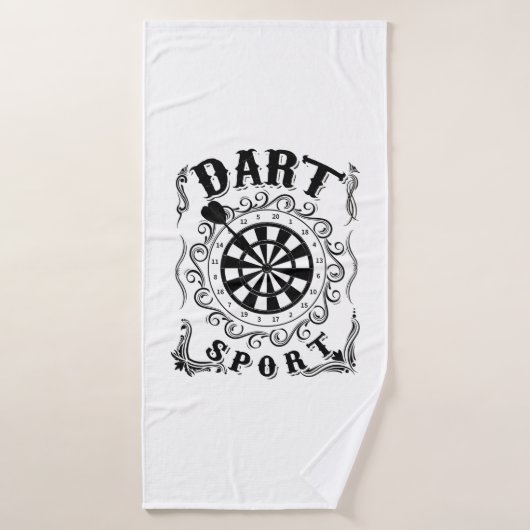Dart est mon sport (Serviette de bain)