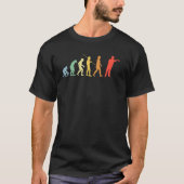 Dart Evolution Retro Darts Player Player T-shirt (Voorkant)
