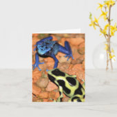Dart Frogs Note Kaart (Gele Bloem)