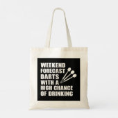 Dart Funny Darts Player Drink Weekend Gift Tote Bag (Achterkant)