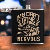 Dart Game Flex Vinyl Verpakte Flask 6 oz. Heupfles