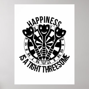 Dart Geluk is een zwaar triootje Poster