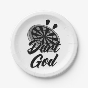 Dart God Papieren Bordje