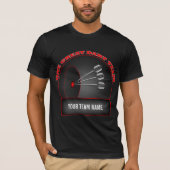Dart League Great Team Mens T-shirt noir (Devant)