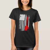 Dart Lover Player Darts ArrAmerican Flag T-shirt (Voorkant)