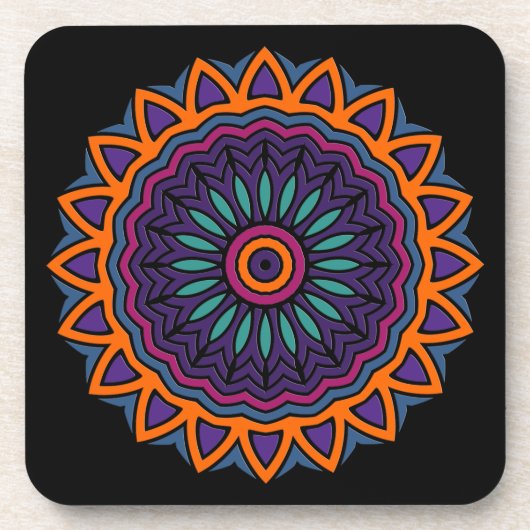 DART Mandala - Bloem Bier Onderzetter (Voorkant)