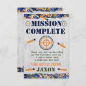 Dart Military Birthday Party Kaart voor Kaart (Voorkant / Achterkant)