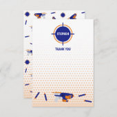 Dart Pistool Battle War Boys Doelpatroon Kinder Bedankkaart (Voorkant / Achterkant)