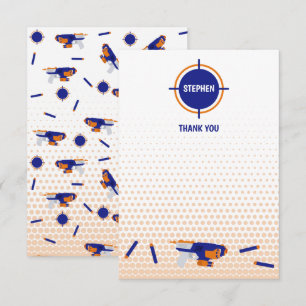 Dart Pistool Battle War Boys Doelpatroon Kinder Bedankkaart