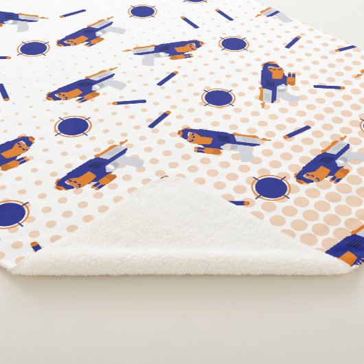 Dart Pistool Battle War Boys Doelpatroon Sherpa Deken (3/4)