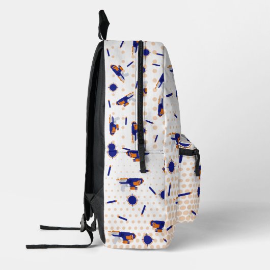 Dart Pistool Battle War Boys Target Pattern School Bedrukte Rugzak (Links)