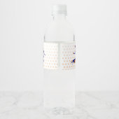 Dart Pistool Battle War Boys Verjaardagsfeest Waterfles Etiket (Achterkant)