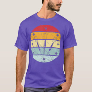 Dart Retro Darts Pijl Bullseye Darter T-shirt