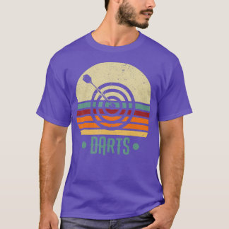 Dart Retro Darts Pijl Bullseye Darter T-shirt