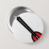 dart ronde button 7,6 cm (Voorkant /achterkant)