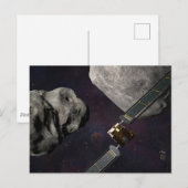 DART-ruimteschip en de Liciacube vóór de botsing Briefkaart (Voorkant / Achterkant)