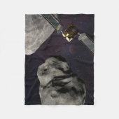 DART-ruimteschip en de Liciacube vóór de botsing Fleece Deken (Voorkant)