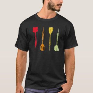Dart Shirt crool art voor mannen dartboard vinta