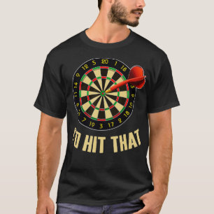 Dart Shirten voor teams mannen Funny Sports ID Hit T-shirt