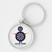 Dart Speler Fun Sleutelhanger (Voorkant)
