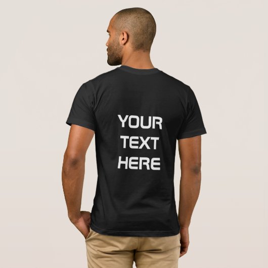Dart Team Dartboard Mannen T-shirt zwart (Achterkant volledig)