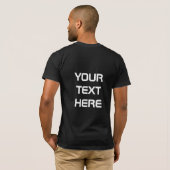 Dart Team Dartboard Mens T-shirt noir (Dos entier)