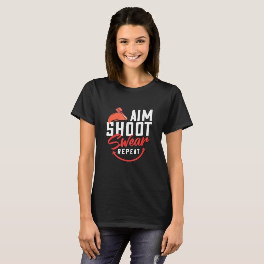 Dart Team Funny Dart Player T-shirt (Voorkant volledig)